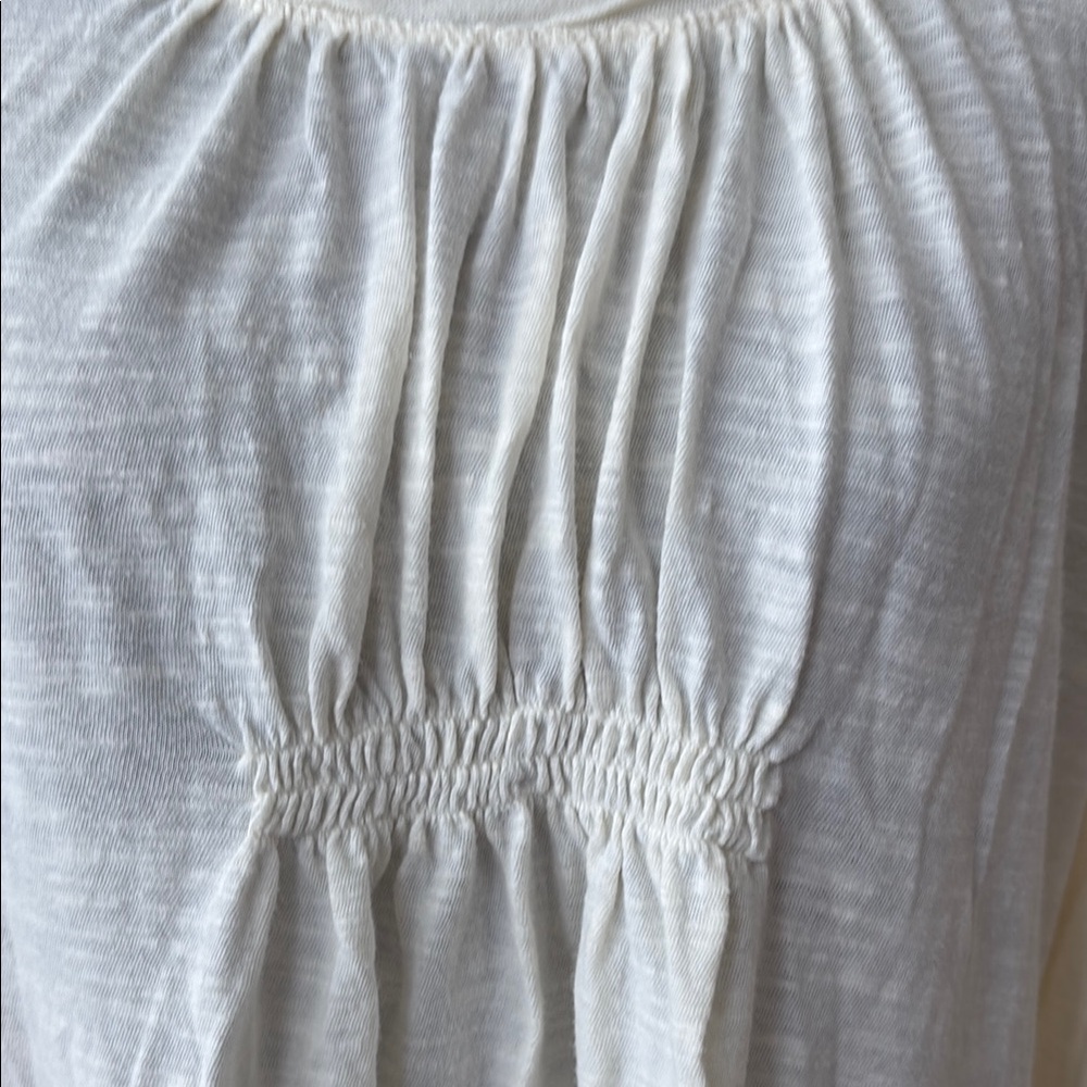 ❤️3/$15❤️ Motherhood Maternity Cream Long Sleeve Top - Picture 2 of 6